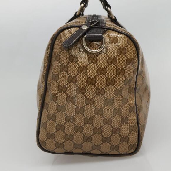 GUCCI GG Crystal Boston Bag Coated Canvas Outlet Beige Gold - Picture 4 of 16